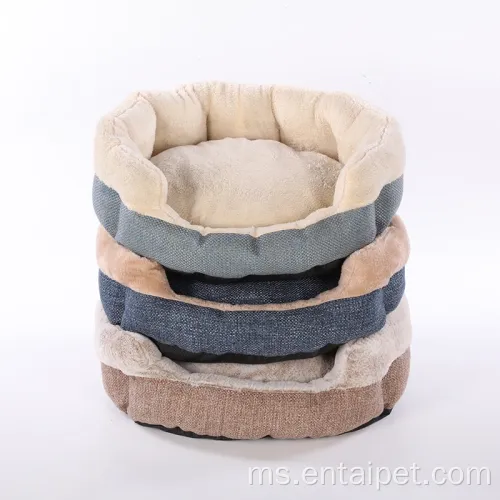 Fabrik Jacquard Dikeluarkan Soft Snuggle Dog &amp; Bed Cat Bed